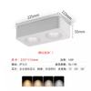 Foco de superficie ultrafino cuadrado LED, lámpara de caja, lámpara empotrada antideslumbrante para sala de estar, dormitorio, lámpara de cubo de un solo cabezal, cuatro cabezales y dos cabezales.