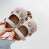 Sapatos de bebê menina princesa crianças sapatos de sola macia primavera novos velcro fora bebê flor sapatos de criança