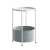 Mesa de Centro Pequeña Creativa y Sencilla Transfronteriza, Mesa Lateral para Sofá de Balcón de Sala de Estar, Mesita Lateral Mini Pequeña para Mesita de Noche de Baño, Mesa de Esquina de Hierro