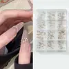 Brillantes Mini Circonitas Mixtas para Uñas Pedrería Dulce Estilo Francés Hermosas Decoraciones de Mini Pedrería para Uñas DIY Portables