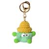 Lindo colgante para llavero de coche con forma de bola de carbón pequeña de pelo de visón, bolso de escuela de peluche famoso de Internet coreano, colgante para regalo