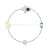 Collar Ojo Maligno de Cristal Swarovski, 1:1 Réplica, Venta al por mayor Directa de Fábrica