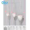 Ruolan jardinagem atacado novo plástico preguiçoso grande vaso de flor D bacia suspensa formato de ovo com cordão de corda de algodão Nórdico auto-irrigante Bacia