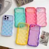 Funda Wave 2 en 1 de lunares de macarrón adecuada para iPhone 17 PRO MAX, funda de teléfono Apple 18 semitransparente mate 15