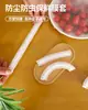 Cubierta de film transparente Bolsa desechable para conservar la frescura con elástico Cubierta para guardar sobras del hogar Almacenamiento de tazones y platos