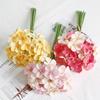 Flor Artificial de Hortênsia com Cabo Único Tecido de Seda Flor Falsa Flor Biônica Ornamentos para Sala de Estar Mesa de Jantar Arranjo de Flores Flor Decorativa Sentido Avançado