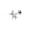 Brincos de Titânio Liga Gemini para Orelha Studs para Cartilagem da Orelha Titânio g23 Rosca Interna 0.9 Joias para Piercing Stud para Lábio Stud para Orelha