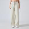 Pantalones deportivos de otoño e invierno para ocio, holgados, con cintura elástica y cordón, con pierna ancha y bolsillos laterales dobles, de escamas de pescado, DAW134