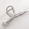 Europeo y Americano Calavera Garra Metal Araña Pinza de Tiburón Grande Accesorios para el Cabello Estilo Oscuro Pinzas para el Cabello Pinza