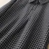 Vestido de cuadros azul marino de manga larga, elegante, de nicho, de alta gama, nuevo estilo Primavera y Otoño 2026