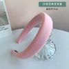 Diadema Color Café Té con Leche, Diadema de Esponja a la Moda, Pasador Alto de Calavera, Diadema Retorcida de Perlas Juvenil, Accesorios para el Cabello Japoneses y Coreanos