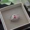 Elle Mosha Jewelry Retro Oval Zircon Quatro grades Opal Opal Ring Factory Fornece uma geração de cabelo