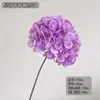 Flor de Hortensia Coreana Caramelo Flor Falsa Arreglo Floral Decoración Guía de Camino de Boda Arte Floral Decorativo Ramo de Hortensias Artificiales