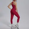 Novo Conjunto de Roupas de Yoga Estilo Transfronteiriço, Sensação Nua, Justo ao Corpo, Cintura Alta, Levanta Bumbum, Secagem Rápida, Beleza Esportiva nas Costas, Conjunto para Corrida ao Ar Livre e Fitness