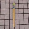 Pauzinhos de Bambu Infantis com Estampa de Desenho Animado, Adequados para Idades 3-6, Utensílios de Mesa para Jardim de Infância, Pauzinhos de Treinamento para Bebês, 18cm, Estilo Chinês