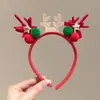 Faixa de Cabelo de Natal Grampo Tiara de Galhos de Veado Grampo de Floresta Faixa Doce para Adulto Par de Presilhas Acessórios de Cabelo