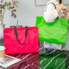 Bolsa de Tote Tejida Grande de Alta Capacidad Personalizada Atractiva para Exposiciones y Publicidad, Bolsa de Tote Grande Laminada Piel de Serpiente