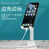Suporte Dobrável de Mesa Ajustável em Altura para Celular Tablet, Suporte de Celular Universal Multifuncional Rotativo