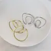 Nuevos Pendientes Geométricos para Oreja de Otoño e Invierno Sin Perforación Clip Coclear Estilo Frío Simple Pendientes Versátiles para Mujer