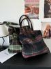Bolso de mujer transfronterizo de otoño e invierno, de lana, combinable con todo, de tela, de gran capacidad