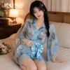Mariposa Miaosi Ropa Interior Sexy Kimono Bata traje Uniforme Tentación Estampado Kimono Japonés Venta al por Mayor A178