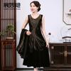 Chen Miaoyan Temperamento Vestido de Celebridad Europeo y Americano Talla Extra Vestido de Banquete Reunión Anual de la Empresa Anfitrión Vestido de Fiesta