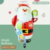 Nueva Serie de Decoración para Fiesta Navideña Mini Muñeco de Nieve, Anciano, Reno, Árbol de Navidad Globos de Papel de Aluminio Serie Navideña
