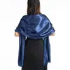 Venta caliente transfronteriza nuevo chal europeo y americano para vestido de noche, vestido de novia, cheongsam, satén, color liso, chal de color liso para mujer