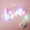520 Pastel de San Valentín Decoración de Confesión Lámpara de Amor Perlada Decoración de Pastel para Confesión y Propuesta Tarjeta de Enchufe Joyería