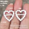 Metal Diamante Perla Nudo de Esquina Hebilla de Cintura Traje de Baño Bikini Conector Intercambiable Ropa Interior Corazón de Durazno Hebilla de Amor