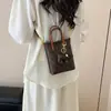 Bolso Pequeño de Moda de Alta Gama para Mujer 2025 Nuevo Bolso Retro Estampado para Teléfono Móvil Bolso de Hombro de Lujo Accesible Bolso Cruzado