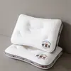 Almohada Infantil 6-10 Años Almohada Estudiante Bebé 1-5 Años Protección de Columna y Cuello Guardería Almohada de Plumas y Terciopelo con Funda