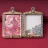 Pingente Tangka Artesanato de Xizang Pintado à Mão Dourado Estilo Chinês Deusa Raposa Caixa Gawu Colar Portátil Amuleto Buda Pingente