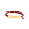 Pulseira de Corda de Mão Multicor Transfronteiriça Europeia e Americana Material em Branco Pronto para Uso Acessórios de Diamante Roxo Rosa Gravação Presente Pulseira de Aço Inoxidável