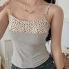 Camisola Estampada de Leopardo con Sujetador Incorporado, Top Tubo Transpirable de Nailon con Almohadillas en el Pecho