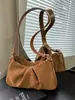 Versión Coreana Bolsa de Nube Plegada con Textura de Nicho 2025 Nuevo Bolso de Mano con Hombro Bolso de Axila de Invierno Elegante