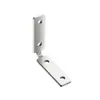 Suporte de Canto para Porta de Vidro com Estrutura de Alumínio 20 Estreito Formato Irregular 4 Furos Cantoneira de Ferro Fio Suporte de Canto em L 90 Graus Sem Maçaneta