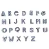 8Mma-Z Diamante Letra Inglesa Joias Letra Maiúscula Acessórios DIY Pingente de Colar Pulseira Personalizada Acessórios DIY