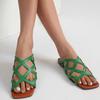 Sandalias planas de malla hueca de talla grande de comercio exterior europeo y americano para mujer, sandalias de playa ligeras con punta abierta y diseño transfronterizo.