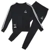 Outono 2023 Novo Conjunto Esportivo Casual Feminino Coreano Calça de Manga Longa tamanho plus size Fato Feminino Conjunto de Duas Peças