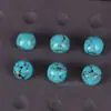 Turquesa de Magnesita de Alta Calidad Estilo Tíbet Tang Sancai Cuentas Redondas Vintage Manualidades DIY Accesorios para Cuentas de Oración