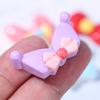 Superficie sólida brillante orejas de dibujos animados lindas diy pegamento crema funda para teléfono diadema accesorios para el cabello vaso de agua palo resina Goka