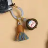 Chaveiro Pingente Escultura de Sândalo Verde com Meninas Inlaid Fofo Castanha Bebê Acessórios Criativos DIY para Chave