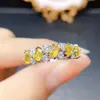 Anillo de Zafiro de Color Natural Popular al por Mayor de Fábrica Plata S925 Incrustado con Piedra Principal 3*4 Joyería de Lujo Venta Directa de Fábrica