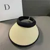 Chapéu Novo Estilo de Verão Anti-UV para Mulheres, Chapéu Viseira de Palha para Ciclismo, Cobertura Facial, Chapéu de Proteção Solar para Viagens ao Ar Livre, Moderno