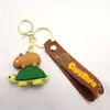 Nueva Serie Capibala Muñeca Llavero Creativo Silicona Capibara Llavero Colgante para Bolso de Pareja Mayoreo