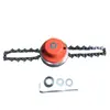 Cortador de grama corrente cabeça de corte roçadeira cabeça de capina acessórios para ferramentas de jardim artefato de corte