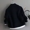 (Com forro) Casaco curto de lã feminino inverno transfronteiriço Novo casaco temperamento de um botão da moda coreana