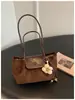 Bolsa pequena vintage de textura de alta qualidade para mulheres 2026 novo estilo moderna versátil de ombro único bolsa de axila bolsa tote para trabalho manual