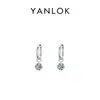 Venda quente transfronteiriça japonesa e coreana Brincos de prata de lei S925 com zircônia Super Flash Femininos Leve luxo Alto senso moda versátil ins venda quente